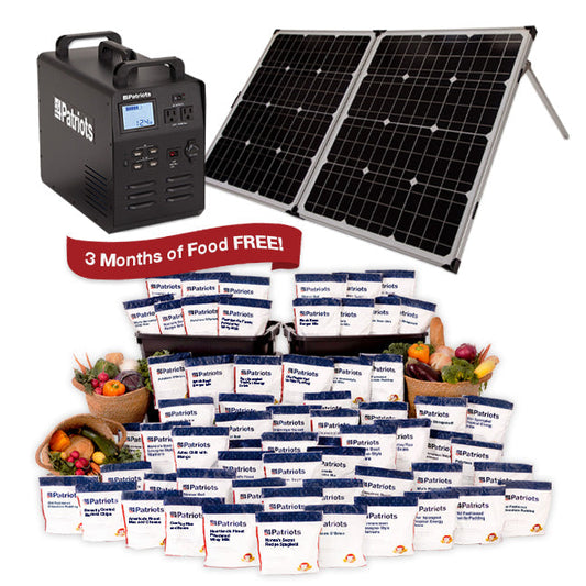 Hero Bundle: Best-Selling Solar Generator + Survival Food
