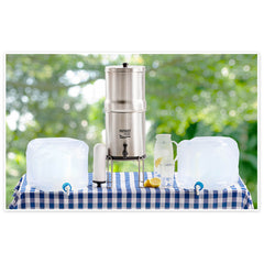 Patriot Pure Ultimate Water Filtration System and 2 5-Gallon Aqua Totes.